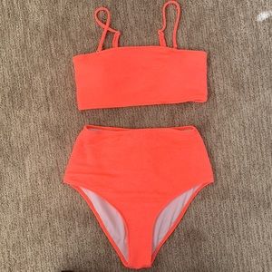 Neon pink cupshe bikini